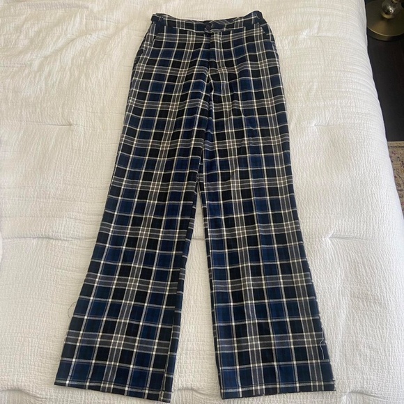 john galt blue plaid valentina pants - Picture 3 of 5